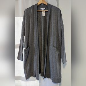 Soma Heather Gray Open Cardigan